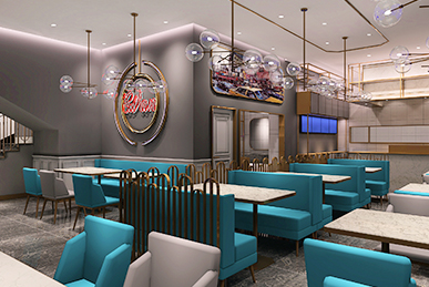 港式茶餐廳空間裝飾裝修設(shè)計(jì)、軟裝設(shè)計(jì)